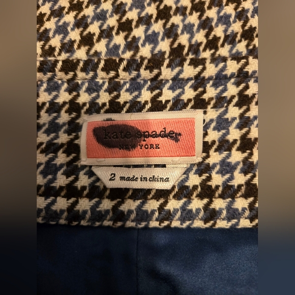 Kate Spade Pop Houndstooth Flare Wool Pants - Picture 4 of 7
